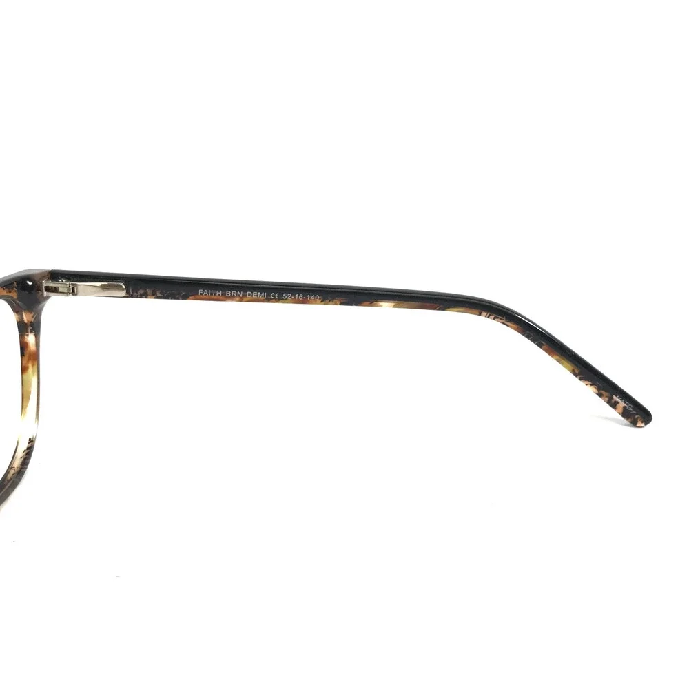 Cosmopolitan Eyeglasses Frames FAITH BRN DEMI Brown Demi Cat Eye 52-16-140